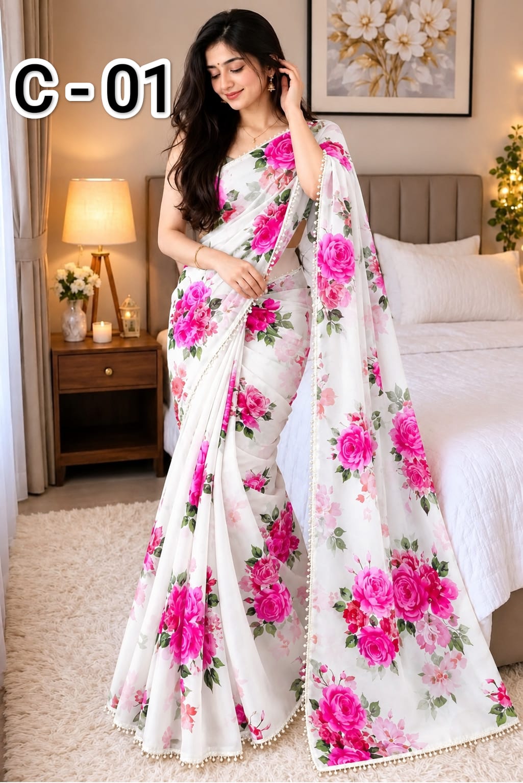 New Hit Digital Print Saree  Soft Premium Jorjet